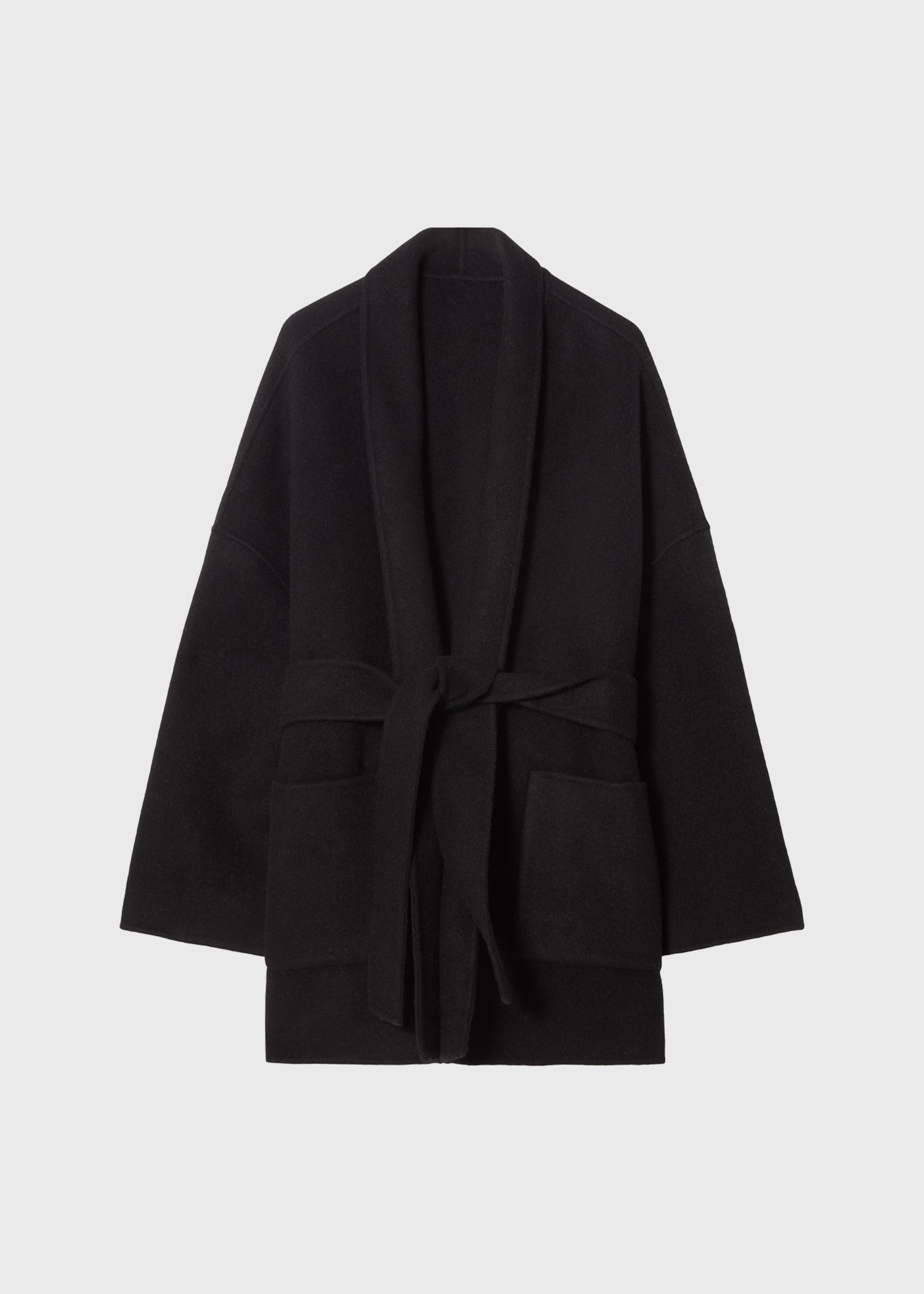 Ascent Alpaca Kimono Jacket Black
