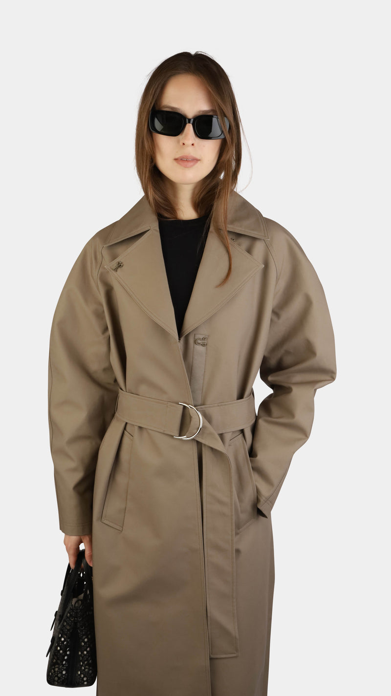 Mirage Trench Coat Taupe