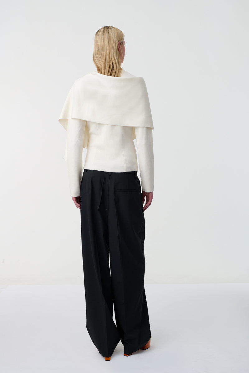 Rooni Shawl Cardigan Ivory