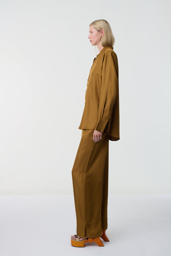 Vaera Silk Trousers Wood