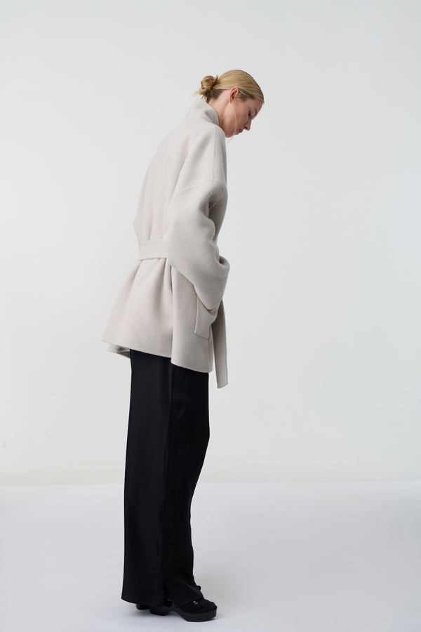 Ascent Alpaca Kimono Jacket Smoke