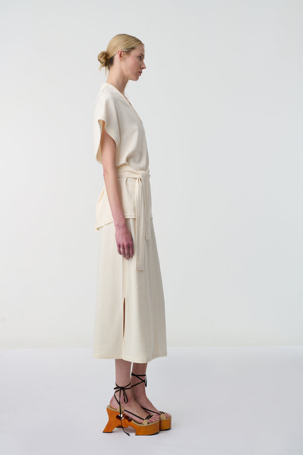 Drift Scarf Top Cream