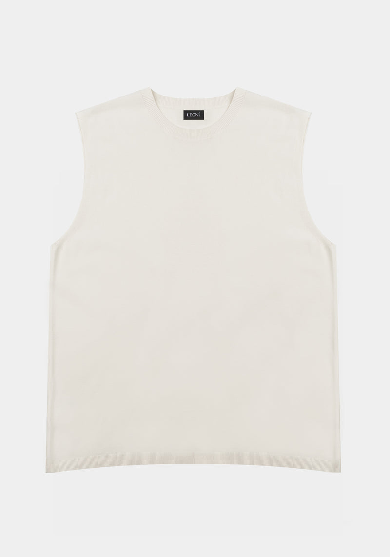 Keeffe Knitted Top White