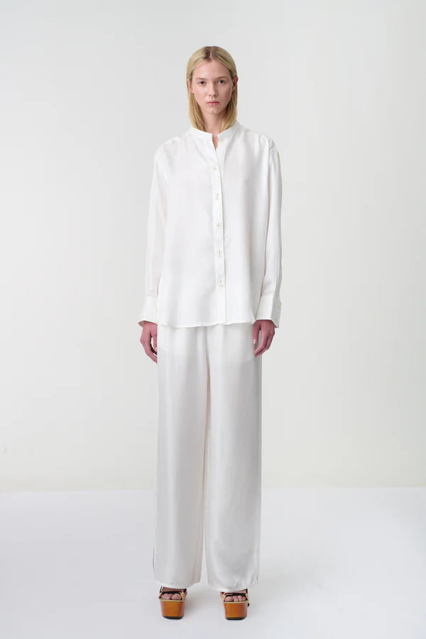 Vaera Silk Trousers White