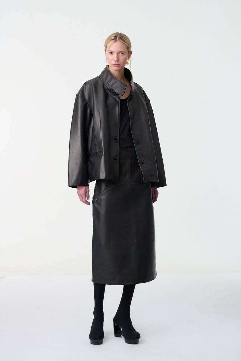 Sorrex Leather Jacket Black