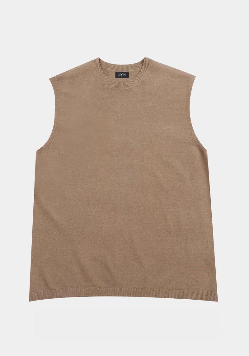 Keeffe Knitted Top Beige