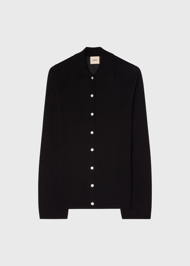 Miro Knitted Shirt Black