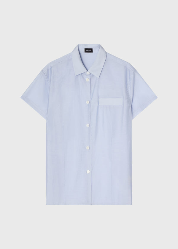 Flore Sheer Shirt Hazy Blue