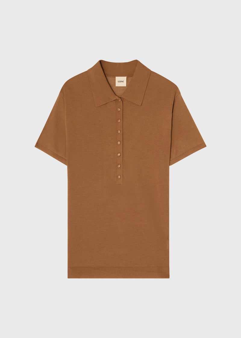 Serra Knitted Polo Wood