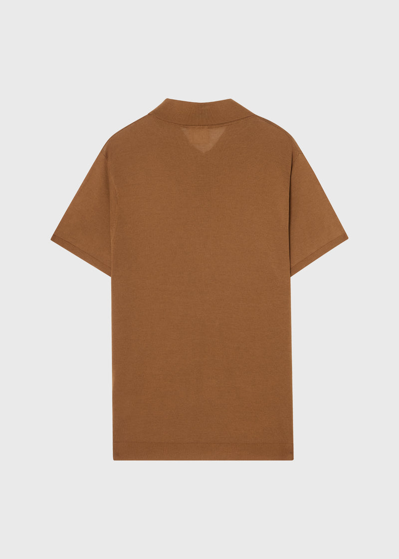 Serra Knitted Polo Wood