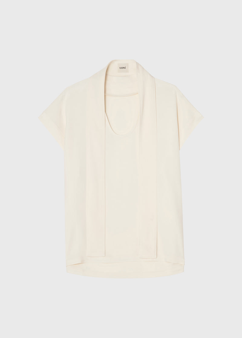 Drift Scarf Top Cream