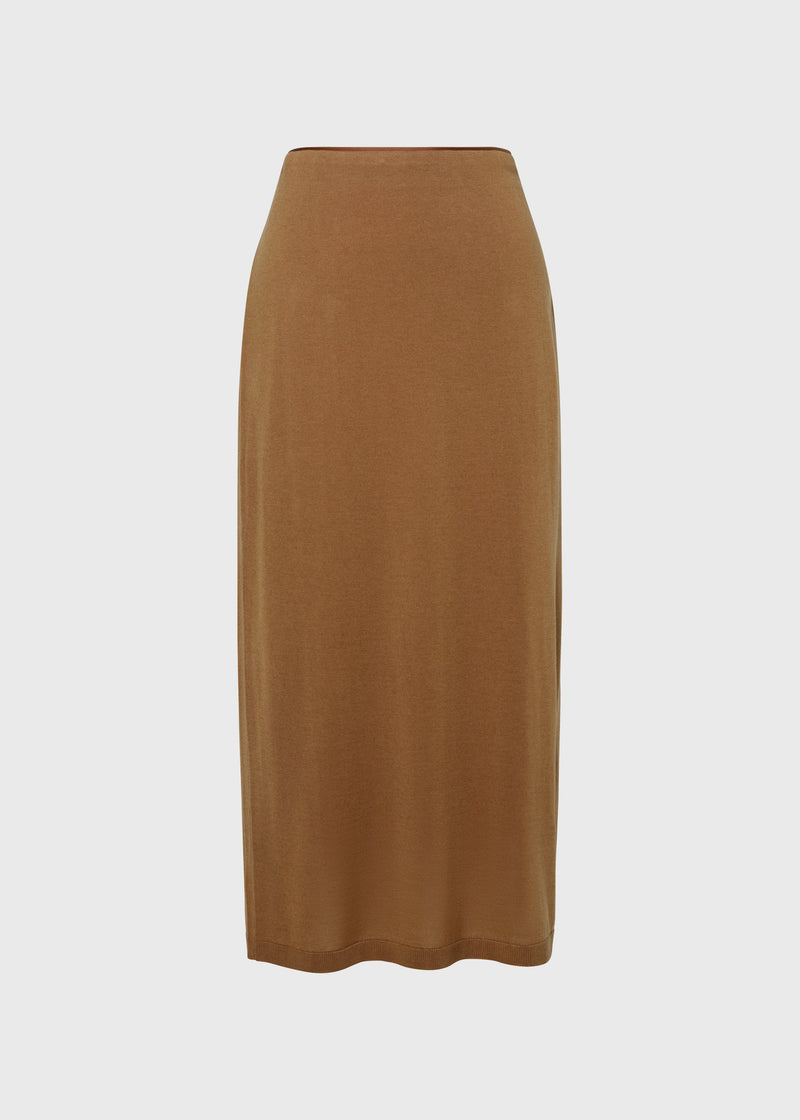 Ambre Knitted Skirt Wood