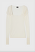 Baroque Long Sleeve Top White