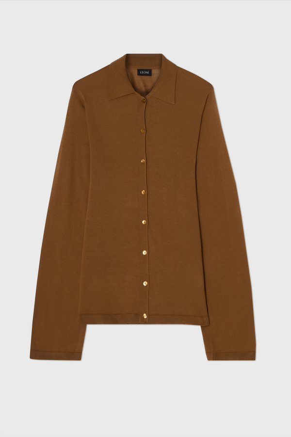 Miro Knitted Shirt Wood